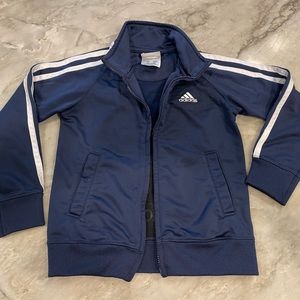Adidas, Warm Up Zip up Jacket, boys size 4